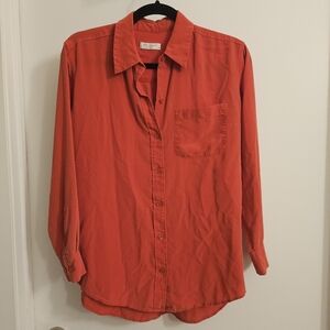 Equipment 💯 Silk Coral Button-Up Shirt